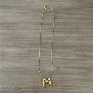 Baublebar Bubble Gold Initial 'M' Necklace ✨